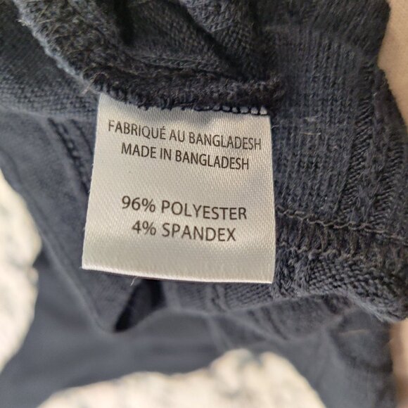 NEW Lily Morgan Women's Open Front Cardigan Size XL Navy Striped Casual Knitwear - Picture 5 of 8